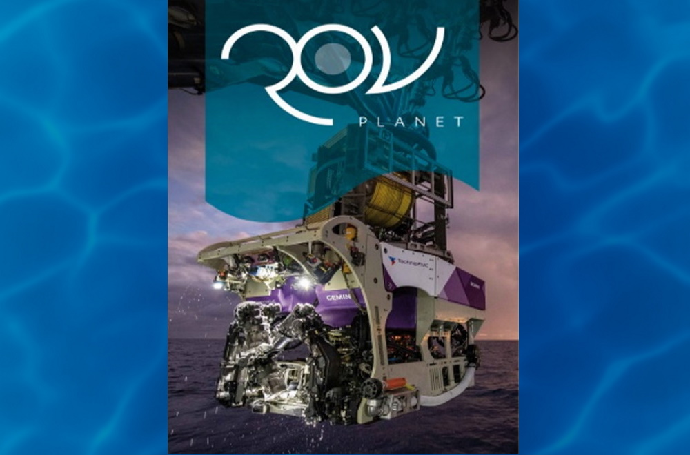 The ROV Planet issue featuring a NOAA Navy USV using SeaView Systems SVS-603 wave sensor is shown.